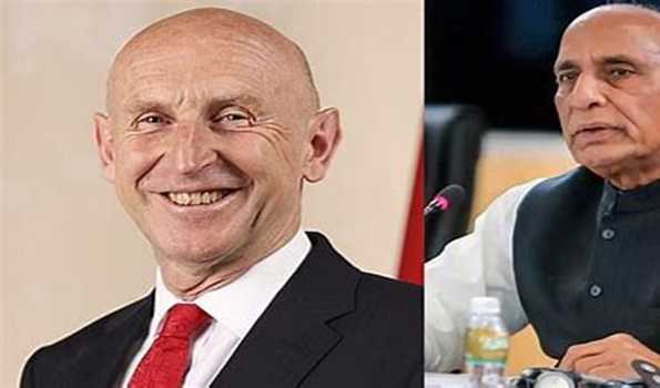 Rajnath discusses defence ties with UK Defence Minister over phone
