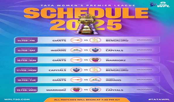 WPL schedule unveiled, matches across four cities