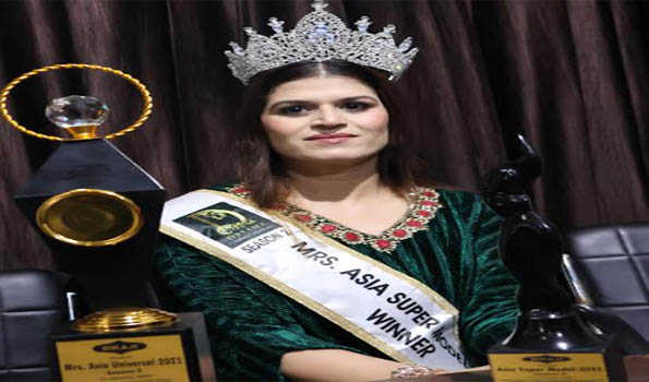 Jammu woman crowned Mrs. Asia Universal 2025