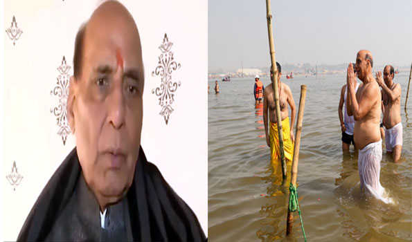 UP: Rajnath congratulates Yogi for efficient management of Maha Kumbh at Prayagraj