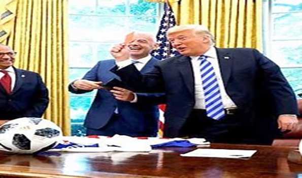 FIFA boss Infantino meets Trump in Florida