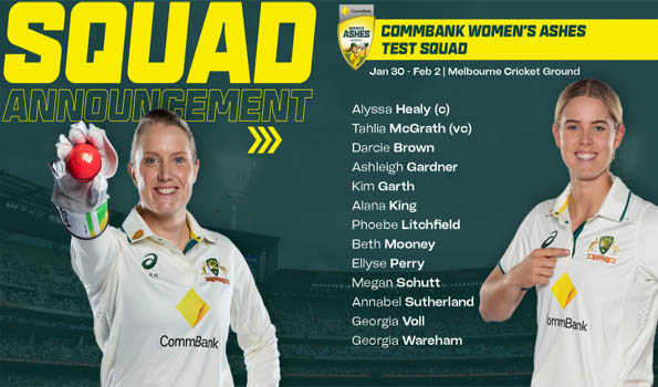 Australia issue Ashes fitness & name 13-strong Test squad