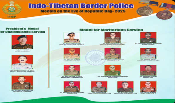 16 ITBP personnel awarded medals on 76th Republic Day
