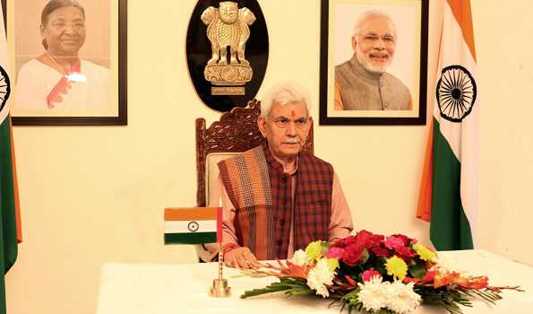 J&K: LG speaks of rail connectivity of Kashmir in his R-Day address