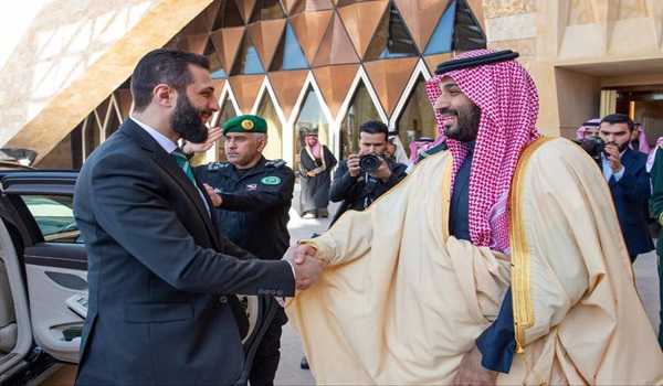 Saudi crown prince, Syrian interim prez meet on ties, latest developments