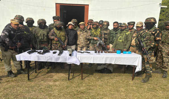 Manipur police nab seven persons and recovers arm