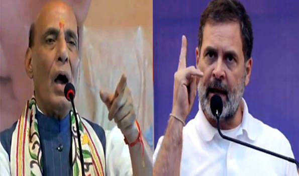 Indulging in irresponsible politics; Rajnath slams Rahul on India-China border remark