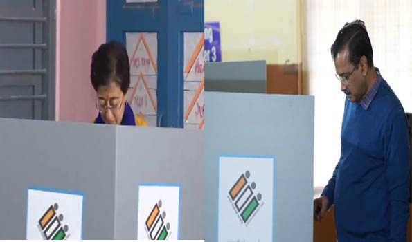Assembly polls: Delhi CM Atishi, Kejriwal cast their votes as voting progresses smoothly