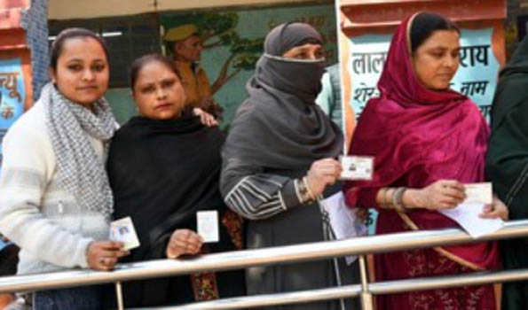 Delhi Assembly polls: voter turnout reaches 57.70 pc