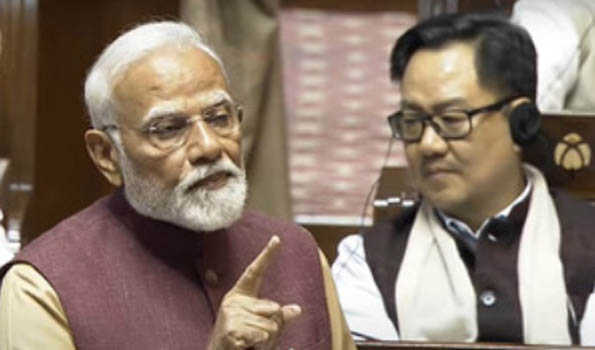 PM Modi slams Congress in Rajya Sabha, lists out his achievements