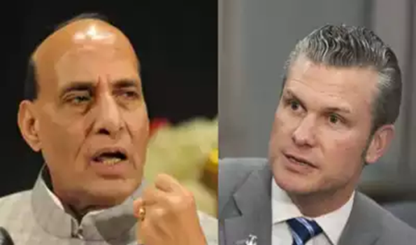 Rajnath holds telephonic conversation with US counterpart Pete Hegseth