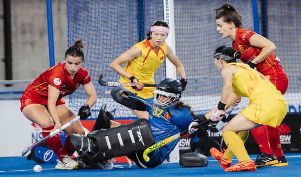 Chinese women break seven-year drought against Spain in FIH Hockey