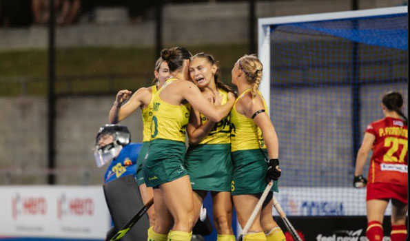 Australian women defeat Spain 3-1 in  FIH Hockey Pro League