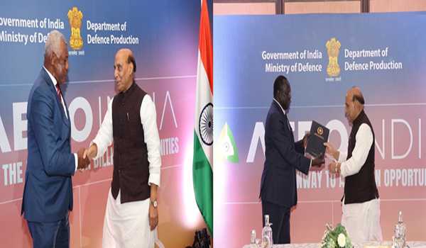 Rajnath Singh holds bilateral talks with Fijian and south sudanese counterparts