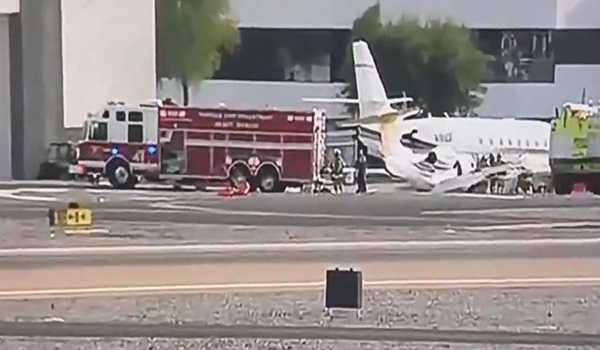 1 dead, 3 hospitalised after two jets collide on airport runway in U.S. Arizona