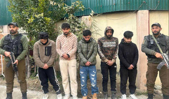 J&K Police arrest 5 persons for causing public disturbance in Srinagar