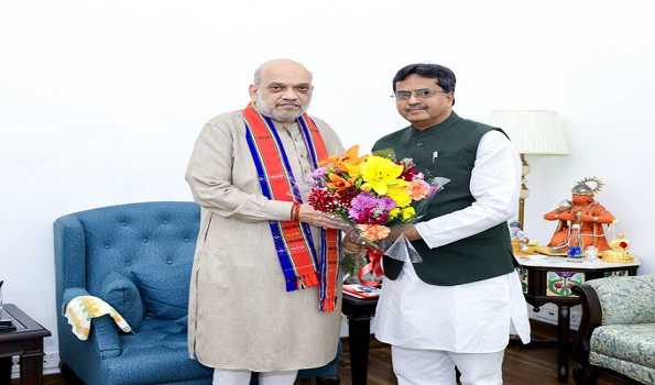 Tripura CM discusses a wide range of issues with Amit Shah