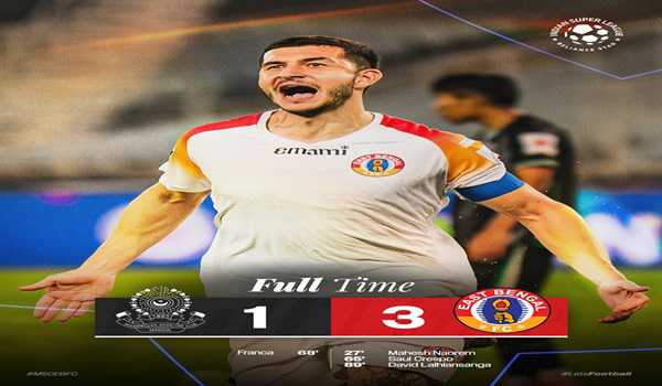 East Bengal FC ease past Mohammedan SC in ISL