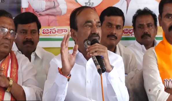 Etala Rajender urges teachers to support BJP candidate in MLC elections