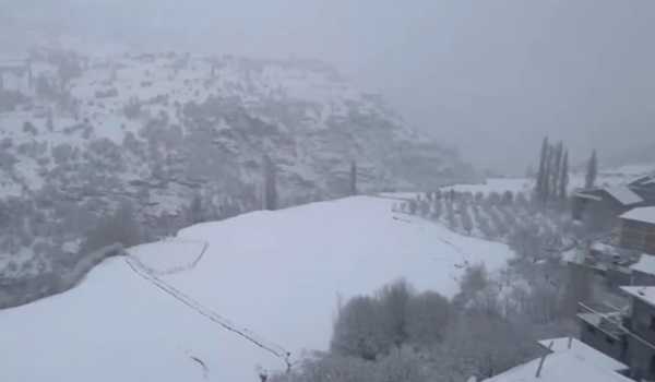 Fresh snowfall on higher reaches of Himachal