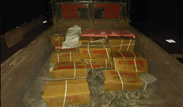 Security personnel seize massive cache of explosives near Aizawl