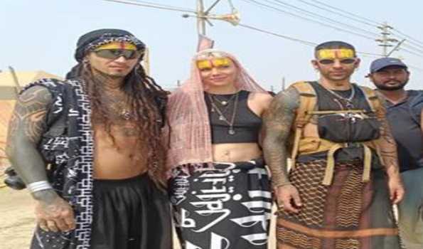 Group of Shiva devotees from Brazil arrives for Maha Shivratri snan