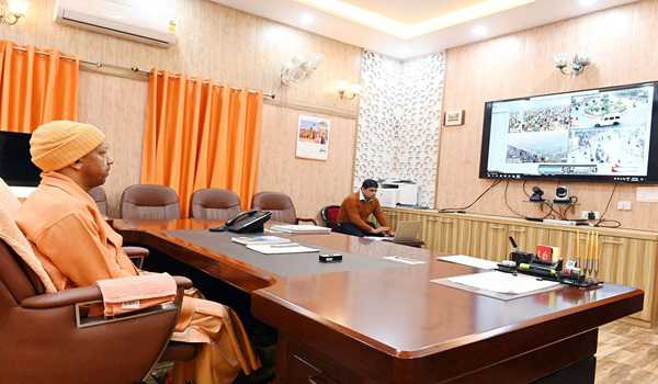 Yogi monitors final snan of Maha Kumbh from Gorakhpur