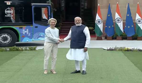 PM Modi, European Commission chief Ursula von der Leyen hold talks