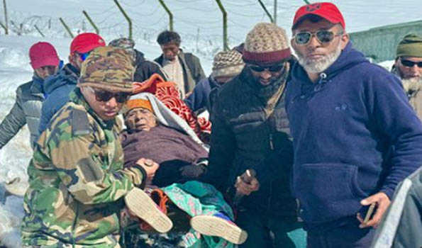 Army rescues critically elderly woman ill in Gurez