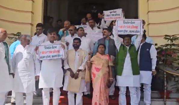 Opposition stages walkout from Bihar assembly on various issues