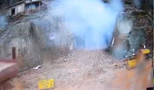 Project SAMPARK conducts inaugural blast of 1.1 Km Bhimber Gali tunnel
