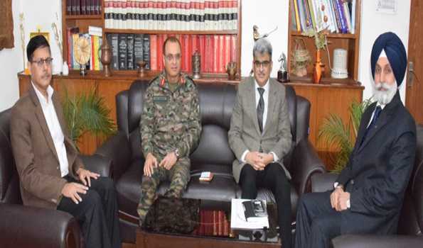 GoC 16 Corps takes up issues of ex-servicemen with J&K Chief Secy