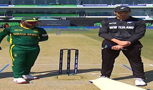NZ opt to bat against SA in second CT semifinal