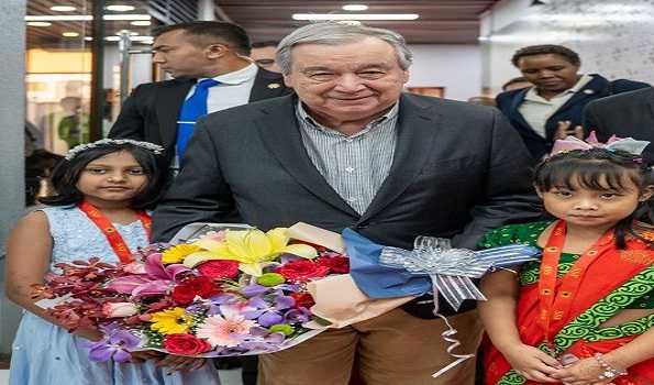 UN secretary-general arrives in Bangladesh
