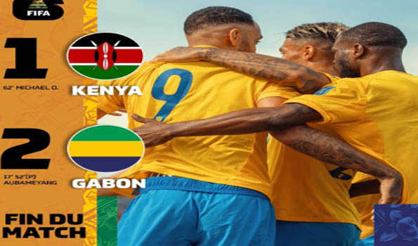 Gabon's Aubameyang double sinks Kenya to dent World Cup hopes