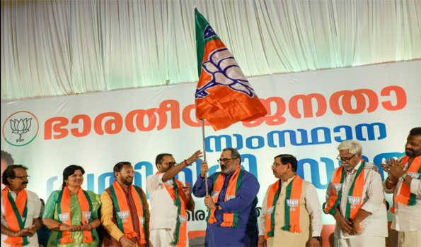 Rajeev Chandrasekhar takes charge as new Kerala BJP Prez