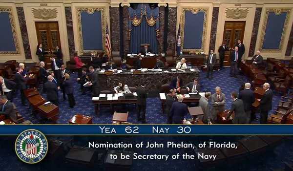 US Senate confirms Phelan as Navy Secretary