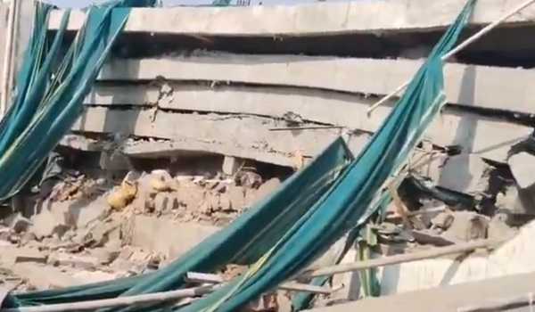 Telangana: One killed, another trapped as under construction building collapses in Bhadrachalam