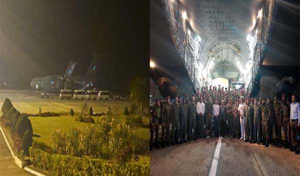 Op Brahma: 80-member NDRF team, 118-member Indian Army Field Hospital arrive in Nay Pyi Taw