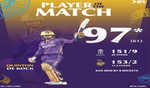 De Kock's blazing 97 powers KKR to dominant win over RR