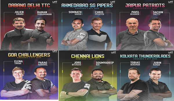 Subramanian, Pfeiffer to make UTT debut as coaches