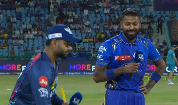 Rohit misses out with injury as MI opt to bowl at Lucknow