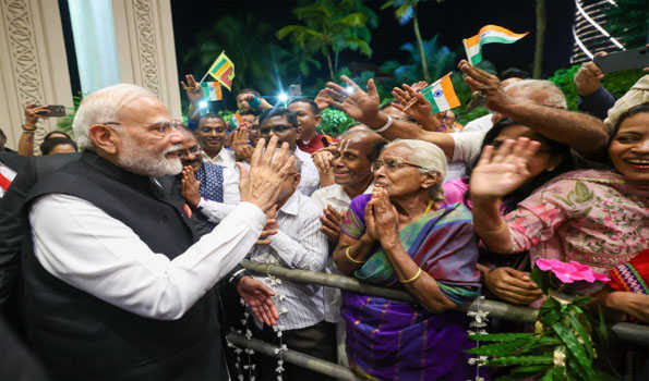PM Modi arrives in Colombo, to hold talks with President Dissanayaka
