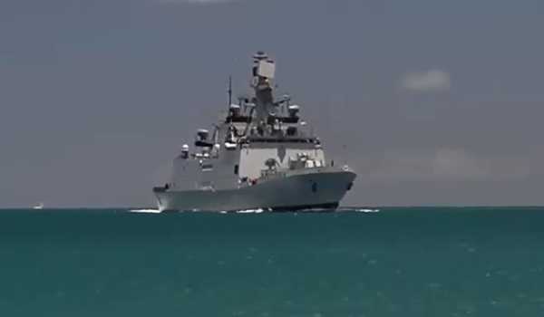 INS Sahyadri arrives at Colombo Port