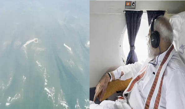 Spiritual moment : PM has aerial darshan of Ram Setu, terms as divine coincidence