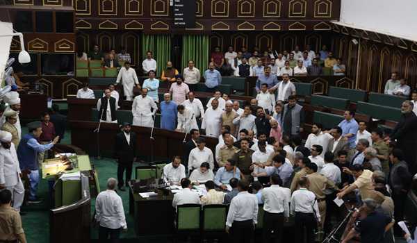 Waqf (amendment) Bill: J&K Assembly Speaker adjourns House twice as NC MLAs create ruckus