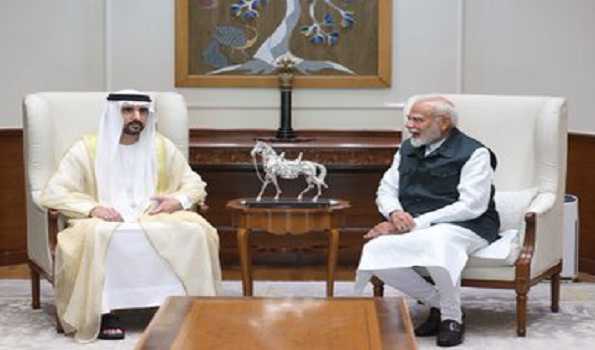 PM Modi holds talks with visiting Dubai Crown Prince Sheikh Hamdan