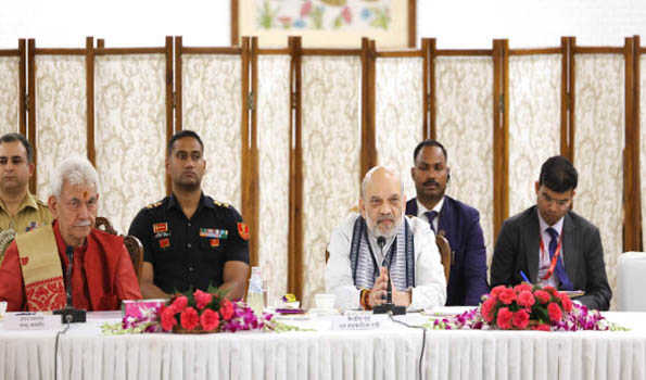 Intensify operations to uproot terror: Shah tells security agencies in Kashmir