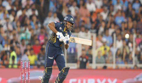 Sai Sudharsan stars as GT pile 217 against RR