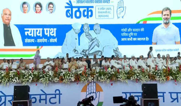 AICC session: Cong adopts Nyaya Path resolution; slams BJP over weak foreign policy